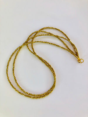 GOLD STONE NECKLACE - double