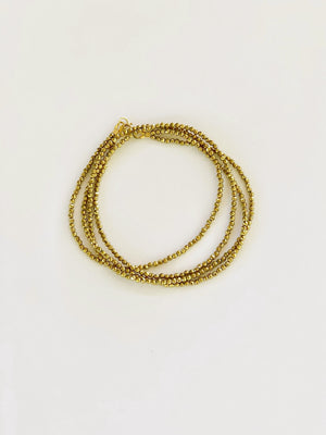 GOLD STONE NECKLACE - double