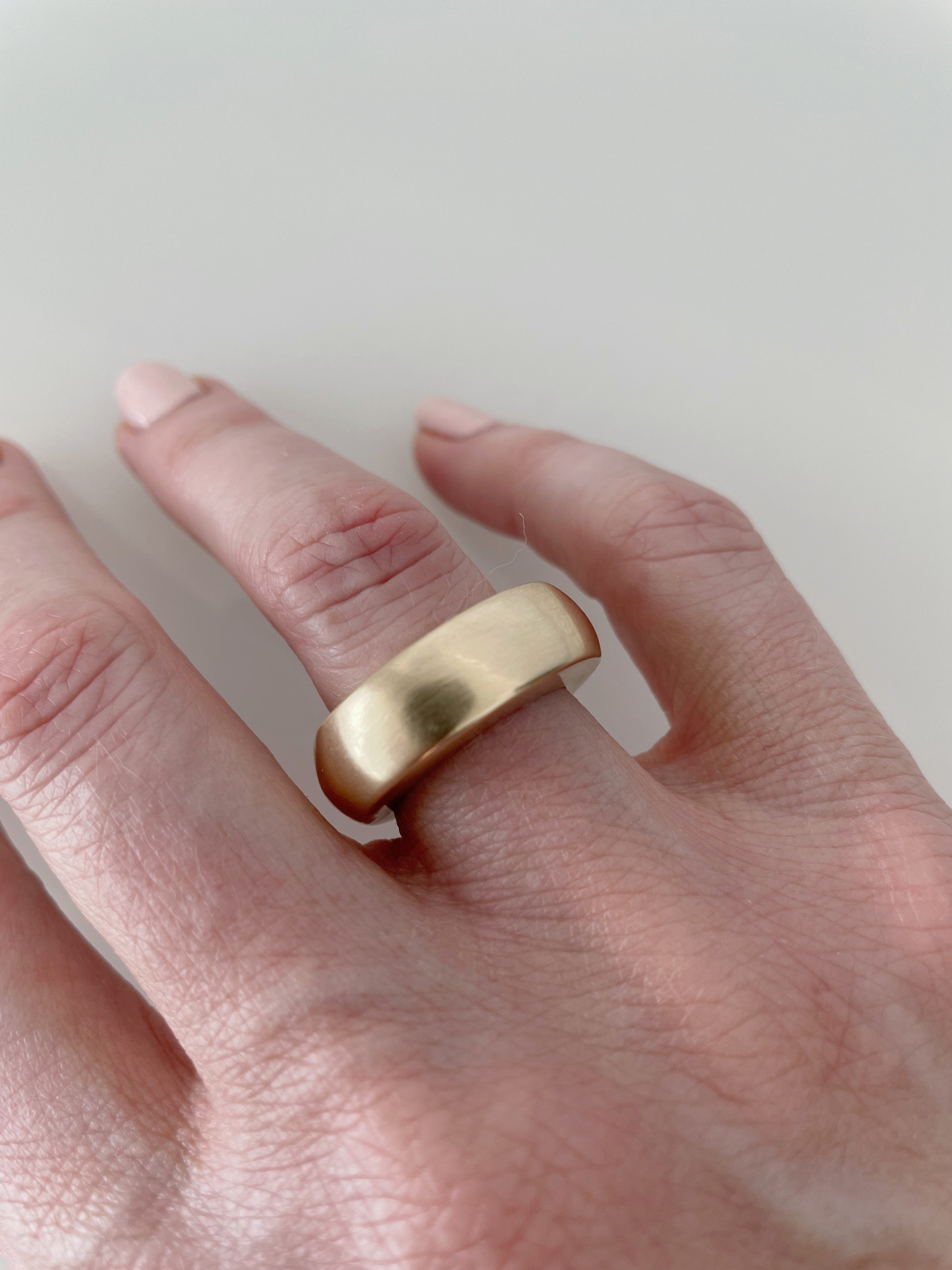 GOLD HIGH RISE STACKER RING