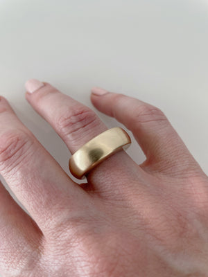 GOLD HIGH RISE STACKER RING