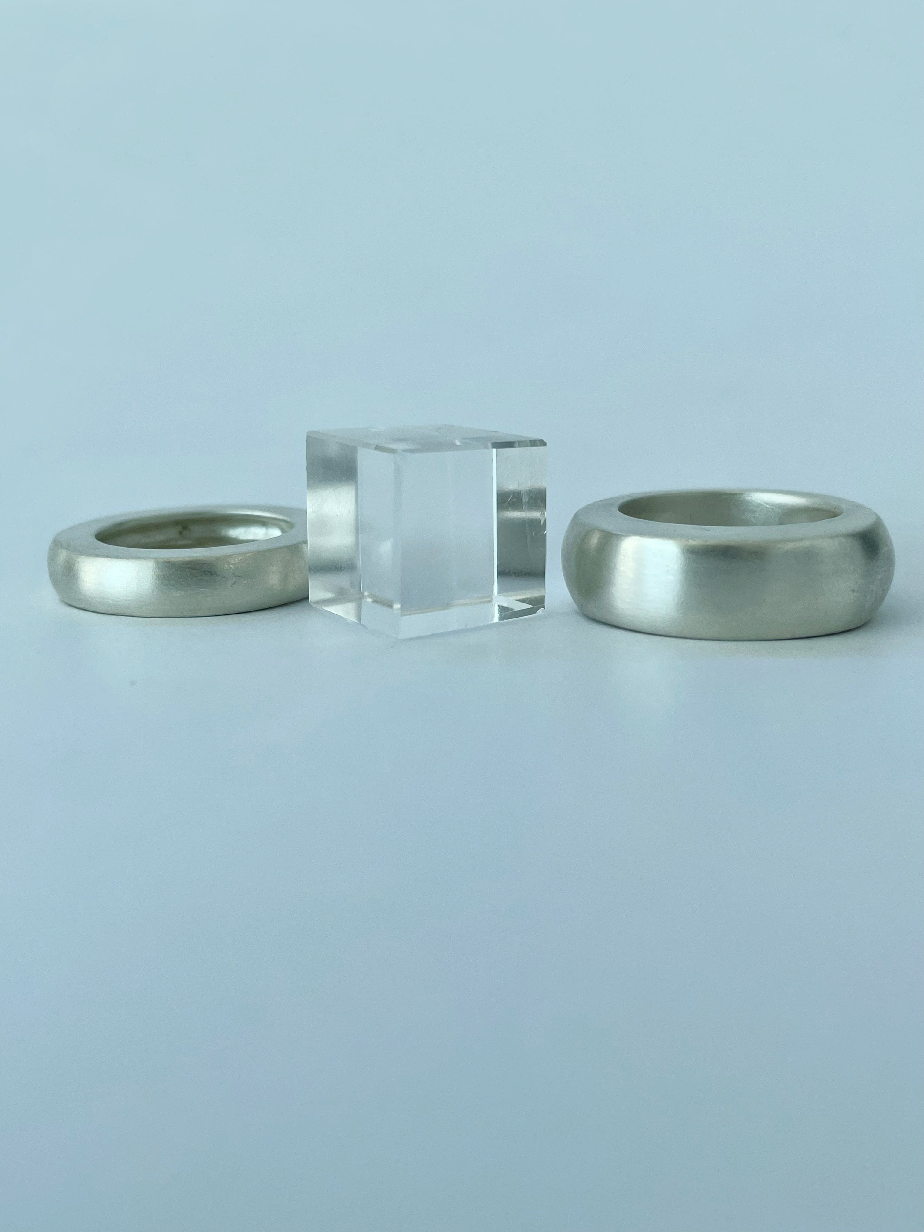 SILVER STACKER RING