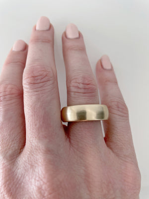 GOLD HIGH RISE STACKER RING